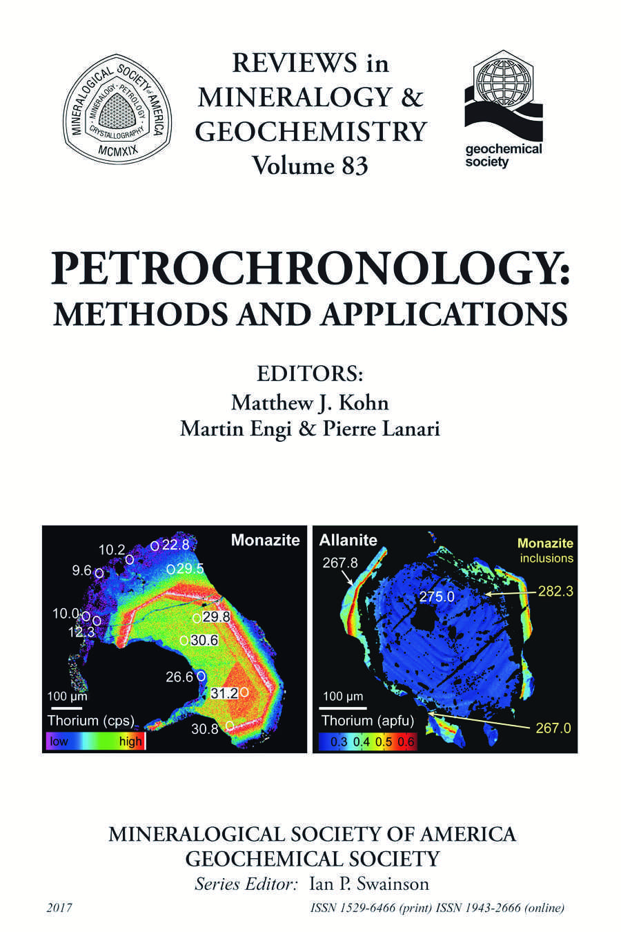 Front Cover of Reviews in Mineralogy and Geochmistry vol 83