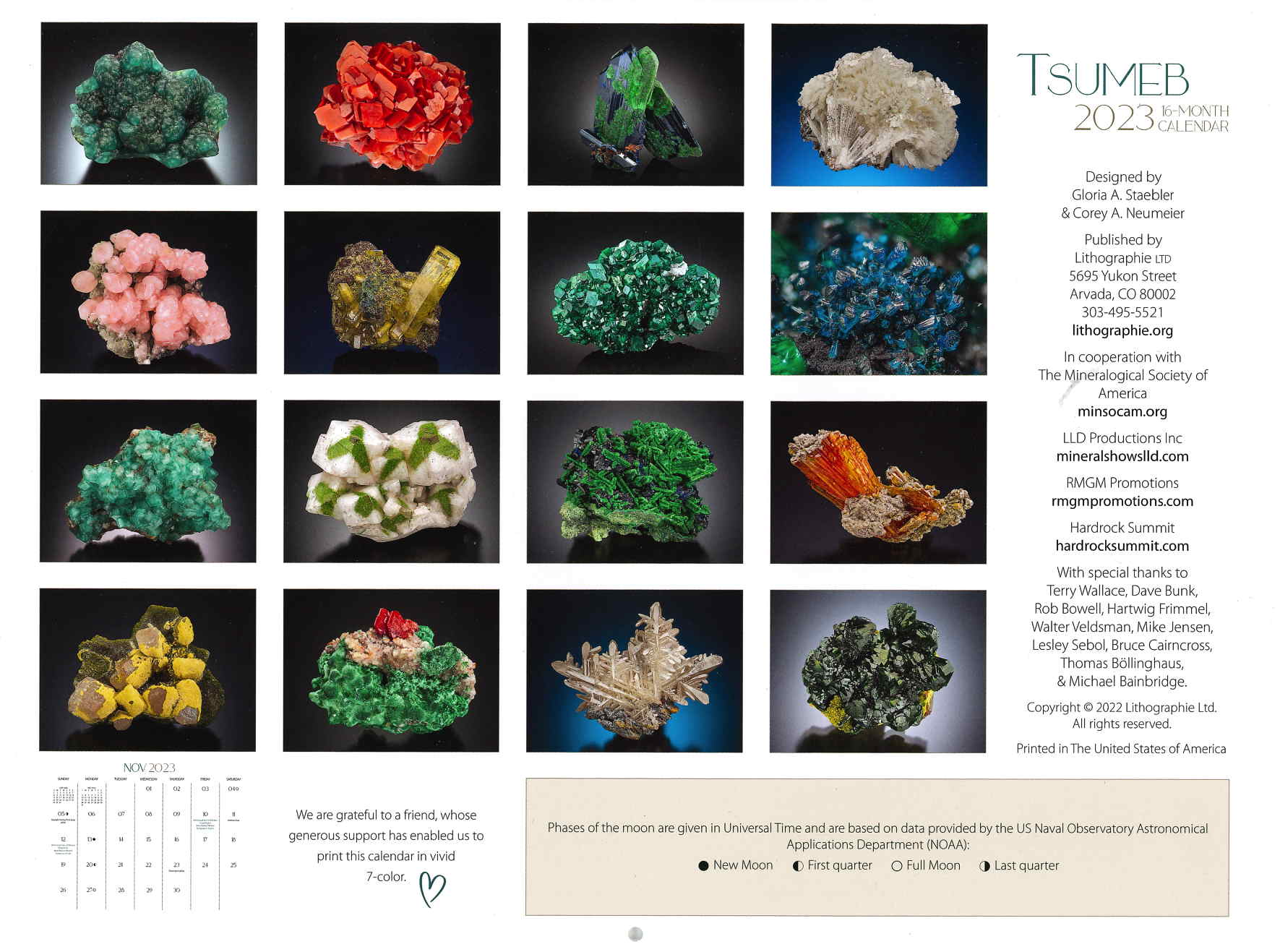 Mineralogical Society of America Calendar
